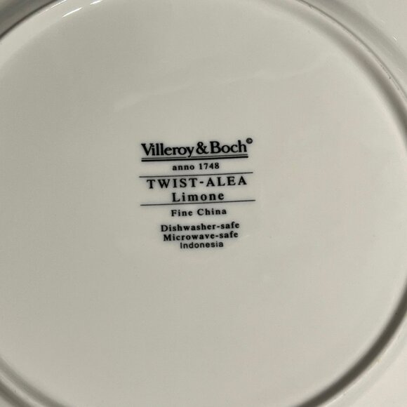 Villeroy & Boch Twist-Alea Limone & Verde 2 Salad Plates Colorful China Set - Picture 7 of 7